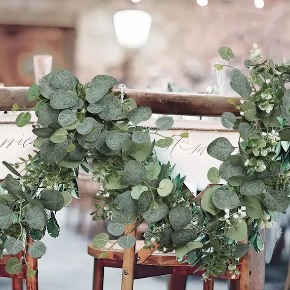 Greenery Foliage Vine Artificial plant christmas tree Ornaments Wedding outdoor garden courtyard archway Decor Home Wall Hanging