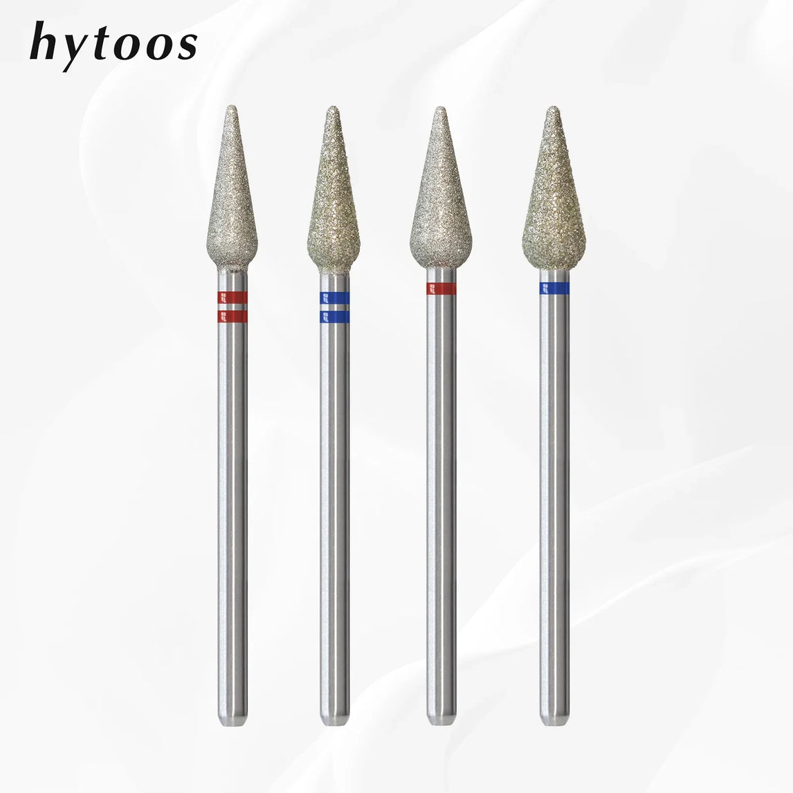 HYTOOS 5mm Long Bud Cuticle Clean Nail Drill Bits Russian Diamond Dead Skin Nail Bit Nail Cleaner Accessories Tool