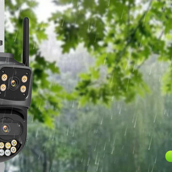 External Wifi PTZ Camera Dual Lens 4K 8MP HD Outdoor IP Camera 4MP Auto Tracking Security Protection CCTV Surveillance iCsee P2P