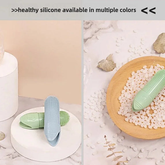 Dog Toothbrush, 360° Cleaning Finger Toothbrush for Dogs, Food Grade Silicone Dog Finger Toothbrush for Dogs & Cats Dental Care