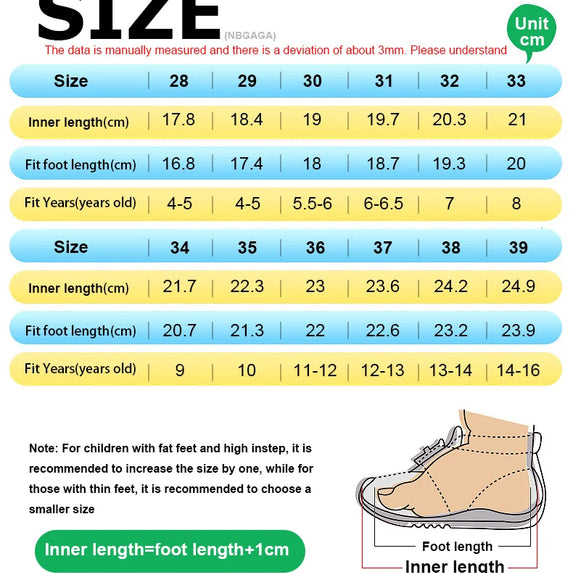 Four Seasons Children's Fashion Sports Shoes Boys' Running Leisure Breathable Outdoor Kids Shoes Lightweight Sneakers Shoes