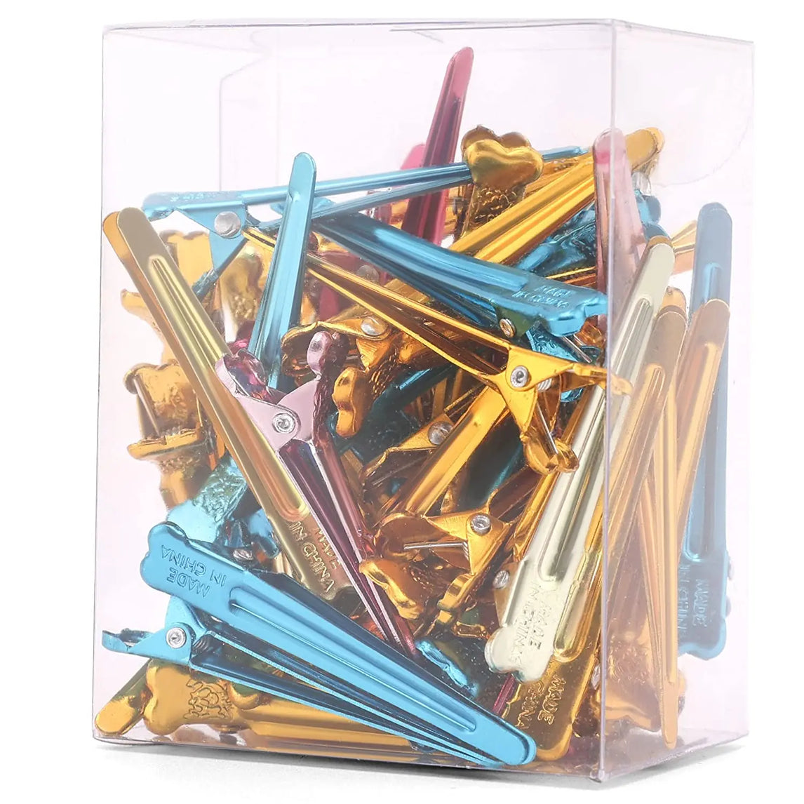 50Pcs Mini Barber Hairdressing Clips Heat Resistant Metal Diy Color Hairpins Pro Salon Haircut Household Styling Hair Clips Tool
