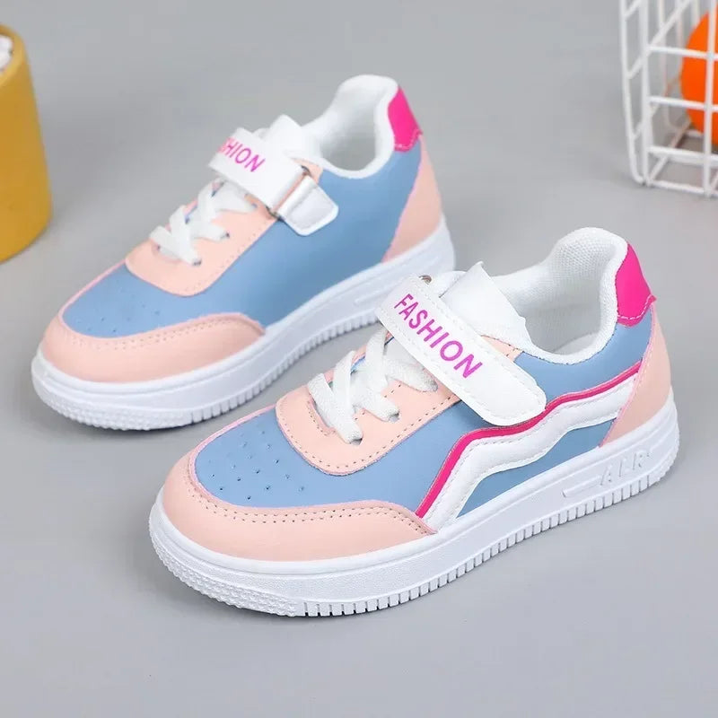 Girl's Fashion Non-slip Sneakers Purple New Casual Shoes Students Running Shoes Kids Children Girls Breathable Outdoor Shoes