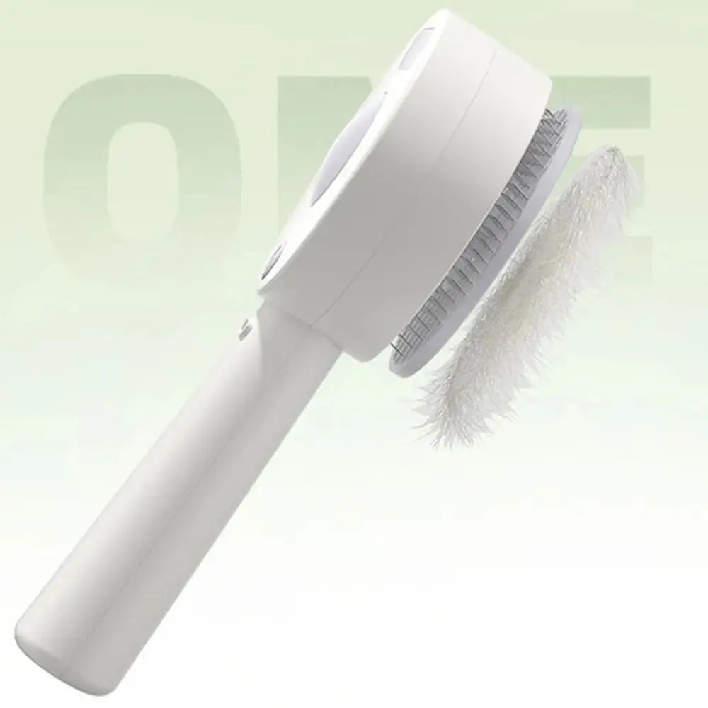 Anti-Static Pet Spray Hair Comb Massaging Demating Cat Steamy Shedding Brush Removes Loose Fur One-click Cleaning Button