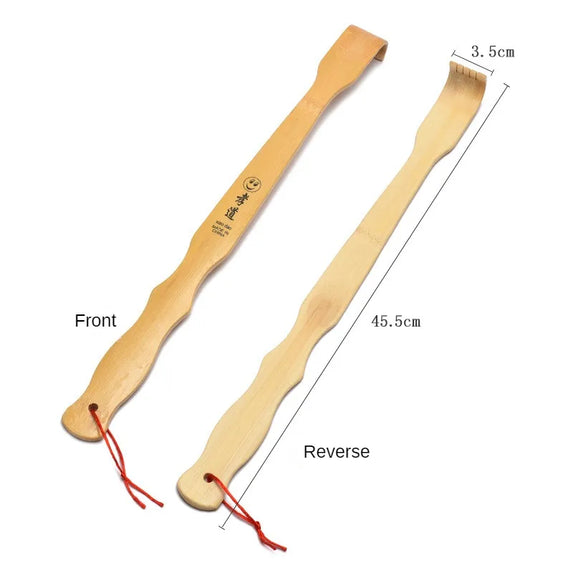Durable Bamboo Massager Back Scratcher Wooden Body Roller Stick Backscratcher Wooden Scratching Backscratcher Massager