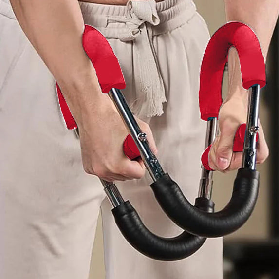 Twister Arm Exerciser with Foam Handle Adjustable Spring Workout Bar Forearm Triceps Chest Expander Portable Fitness Equipment