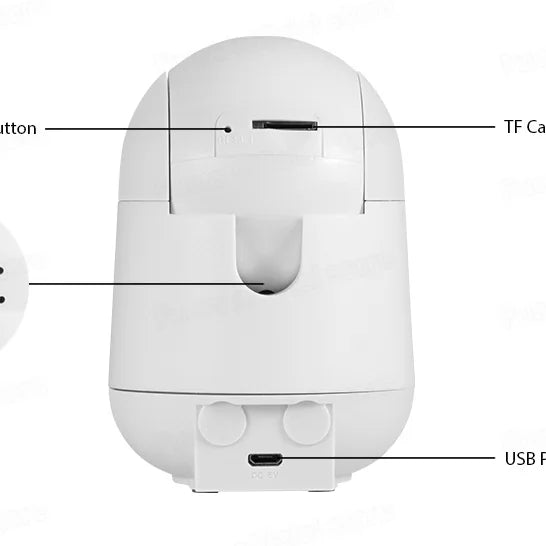 Fuers 5MP WiFi Camera Tuya Smart Home Indoor Wireless IP Surveillance Camera AI Detect Automatic Tracking Security Baby Monitor
