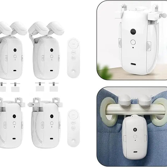 Smart Curtain Controller Electronic Rome/TU Track Curtain Motor Robot Remote Button Control No Installation Required