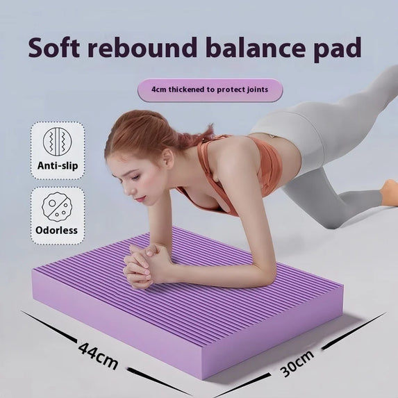 Thicken Balanced Yoga Mat Fitness Flat Support Auxiliary Pad Elbow and Kneeling Pad Gymnastics Exercise Mat Pilates Accessories