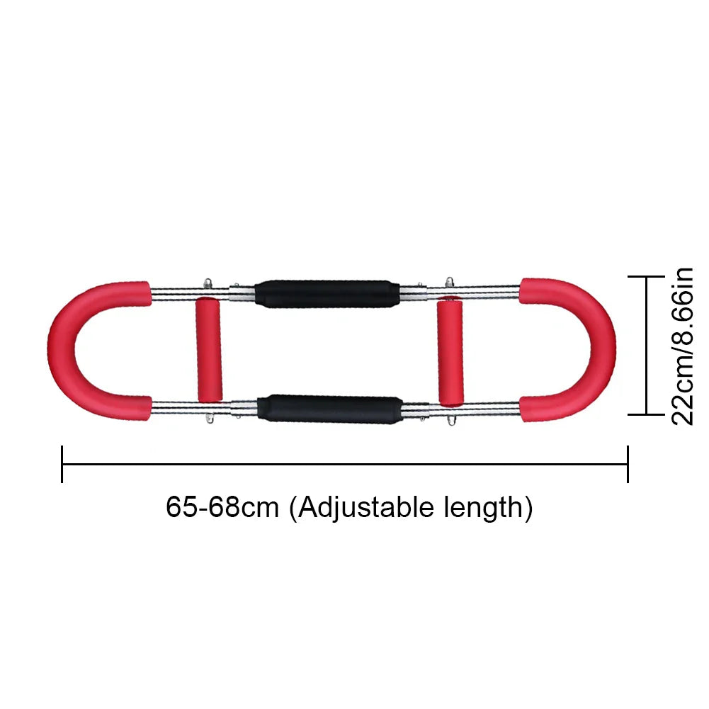 Twister Arm Exerciser with Foam Handle Adjustable Spring Workout Bar Forearm Triceps Chest Expander Portable Fitness Equipment