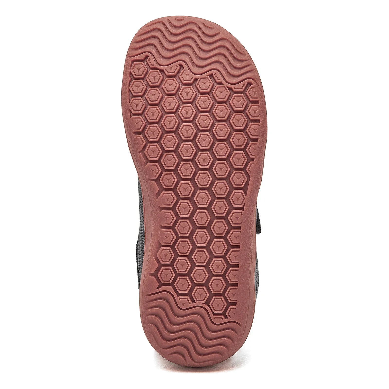 HOBIBEAR Kids Wide Toe Barefoot Shoes Little/Big/Kid Hook Loop Minimalist Sneakers Artificial Leather Mesh Lightweight Shoes