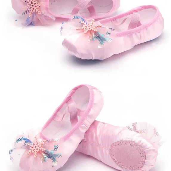 Lovely Princess Dance Soft Soled Ballet Shoe Children Girls Cat Claw Chinese Ballerina Exercises Shoes