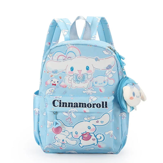 Kuromi Backpack With Coin Purse, Hello Kitty & Cinnamoroll Cartoon Schoolbag, Girl Casual Travel Commute Knapsack For Daily Use
