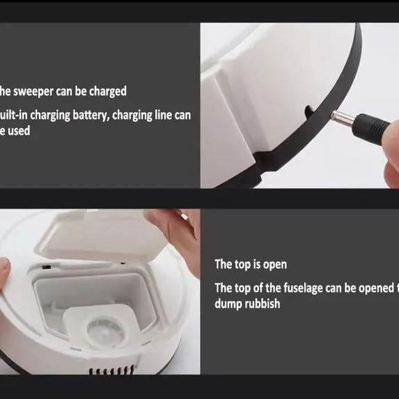 NEW USB Sweeping Robot Vacuum Cleaner Mopping 3 In 1 Smart Wireless 1500Pa Dragging Cleaning Sweep Floor for Home Office