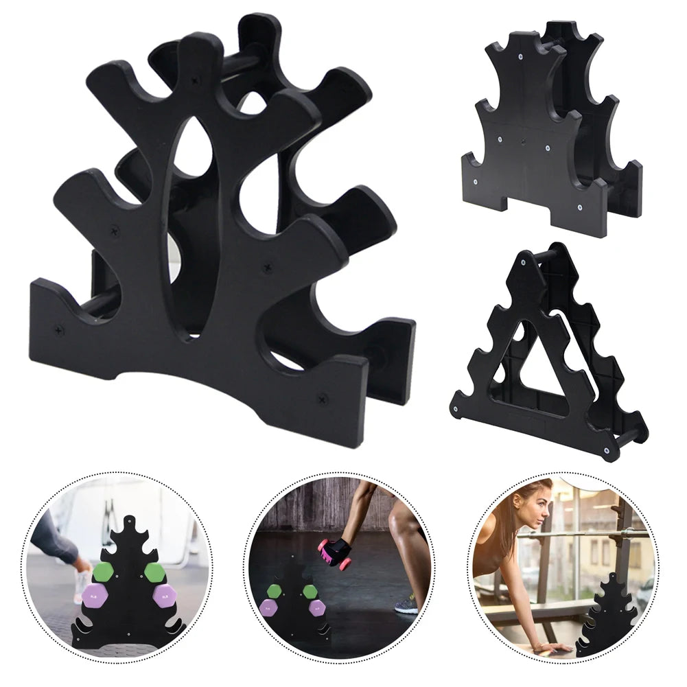 Dumbbell Rack 3 Tier Weight Storage Organizer Compact Weight Rack for Dumbbells Small for Home Gym Organization