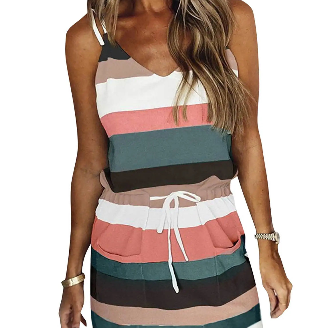 Sleeveless Dress for Women Clothing 2024 Summer Vacation Pullover Beach Sundress Female Korean Fashion Slim Sexy Short Dresse M