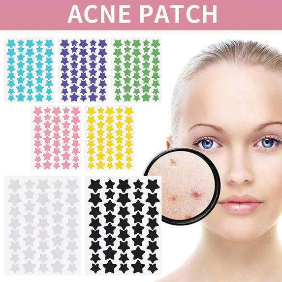 40 Counts Stars Shape Acne Pimple Patches Invisible Concealer Waterproof Blemish Spot Pimple Cover Stickers Face Beauty Skincare