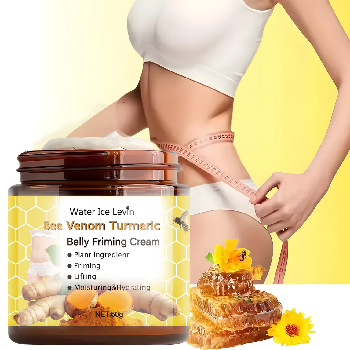Bee Venom hyaluronic Acid Firming DD Cream - deeply moisturizes and increases elasticity | pump bottle design