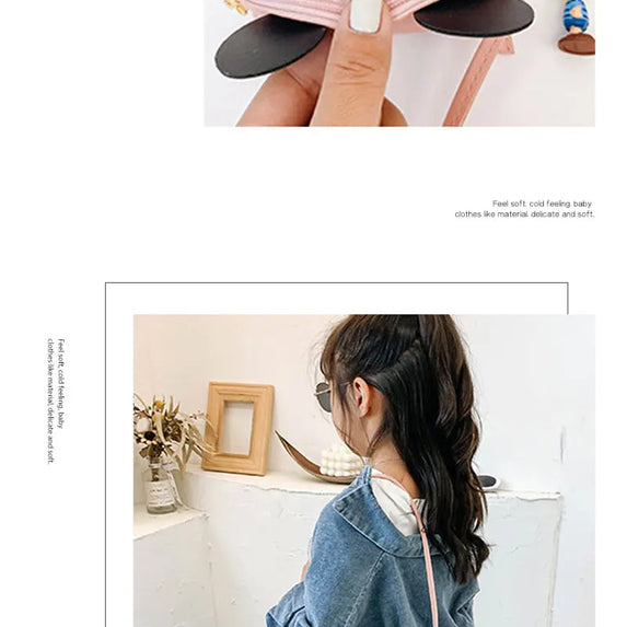 Women Fashion Cute Cartoon Mini Bag Portable Travel Crossbody Bag Simple Adjustable Shoulder Bag