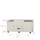 Space-Saving Expandable Table: 4-Stool Set with Hidden Storage